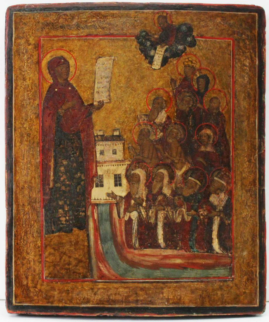 Unknown Artist - Russian Icon of Bogolyubsky (1 of 1)