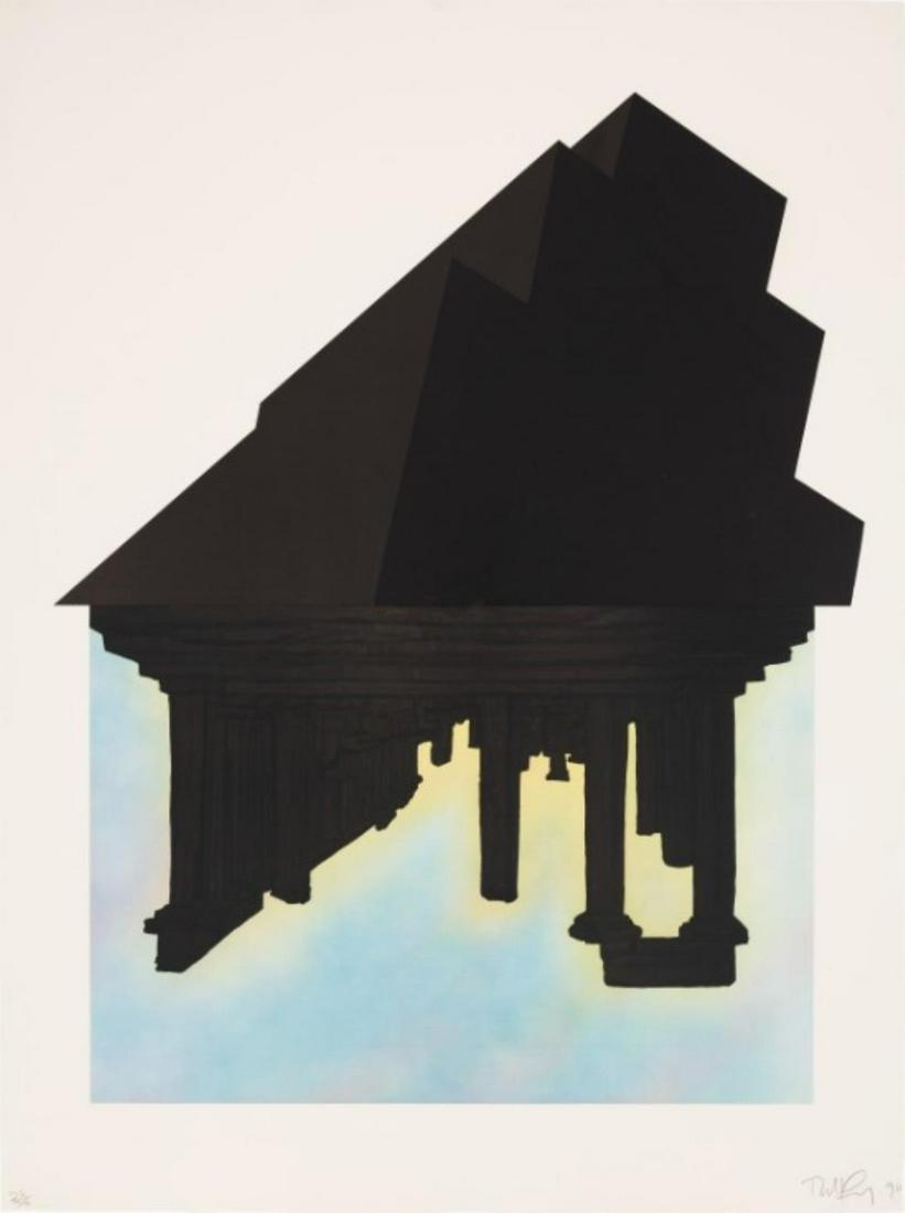 Robert Longo - Black Palms: Artist: Robert Longo Title: Black Palms Year: 1989 Dimensions: 66.5in. by 50in. Edition: From the rare limited edition Medium: Original lithograph on rag paper<