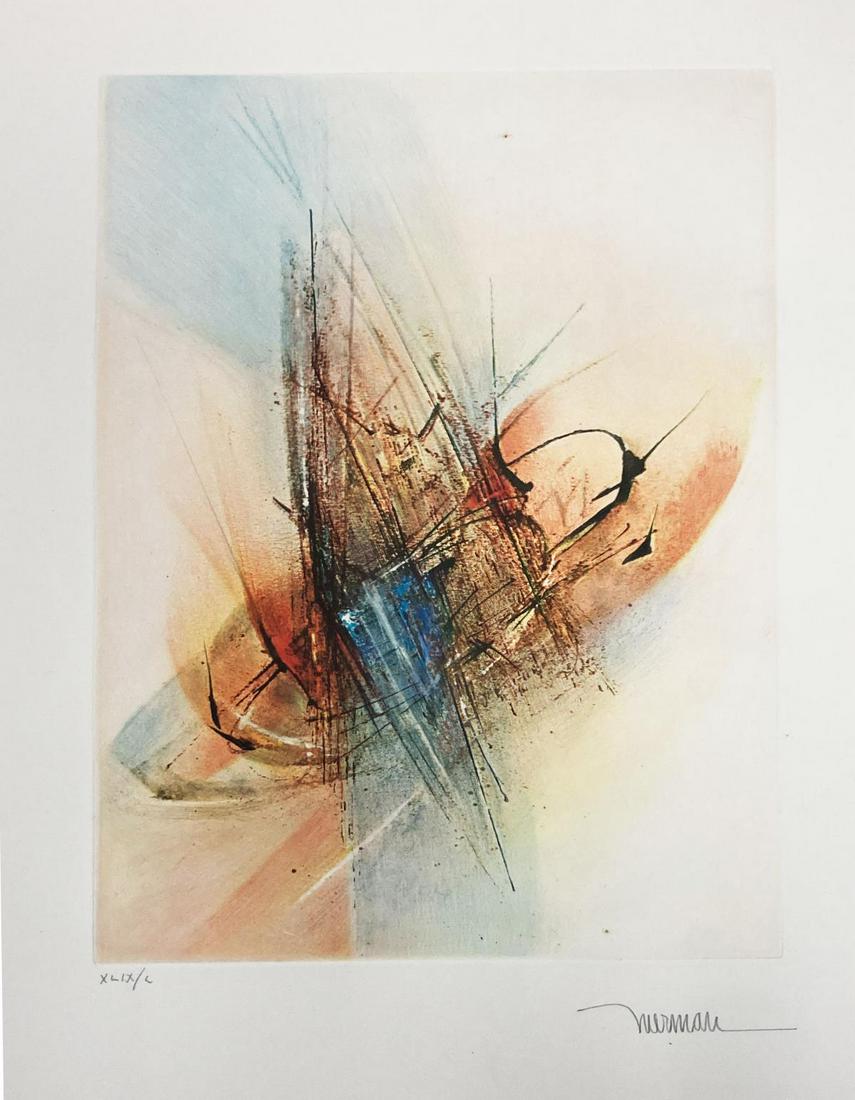 Leonardo Nierman - Abstractions III: Artist: Leonardo Nierman Title: Abstractions III Dimensions: 15in. by 12in. Edition: From the Rare Limited Edition of 50 Publisher: Lublin Graphics Suite: Abstr
