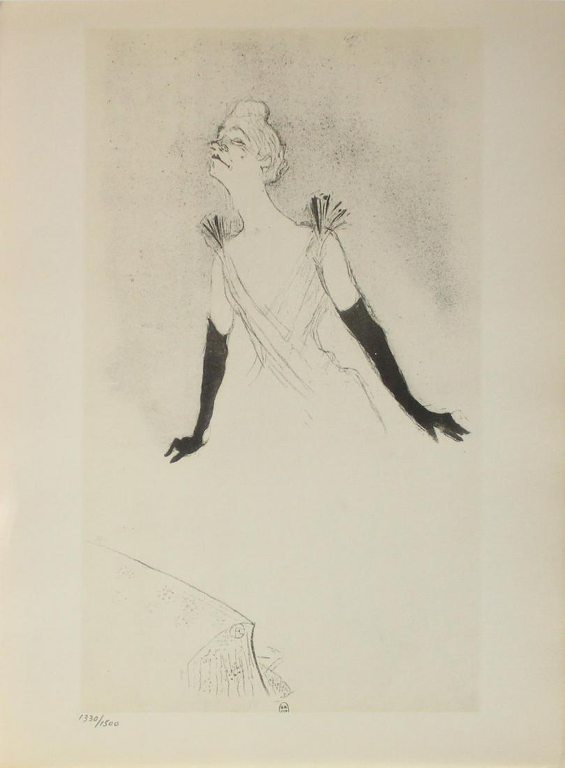 Henri Toulouse Lautrec (After) - Yvette Guilbert VI (1 of 1)