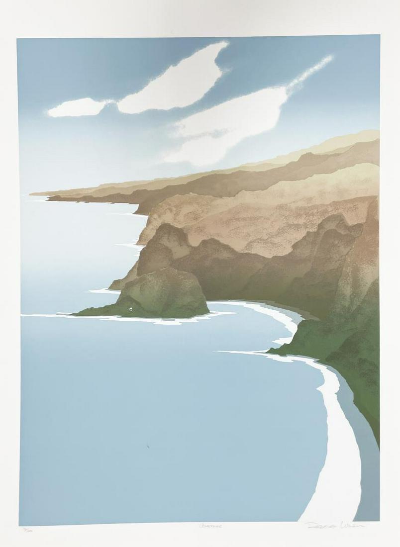 Robert Wilson - Coastline: Artist: Robert Wilson Title: Coastline Dimensions: 20in. by 26 5/8in. Edition: From the Rare Limited Edition of 300 Medium: Serigraph in Colors on Paper Condition:<