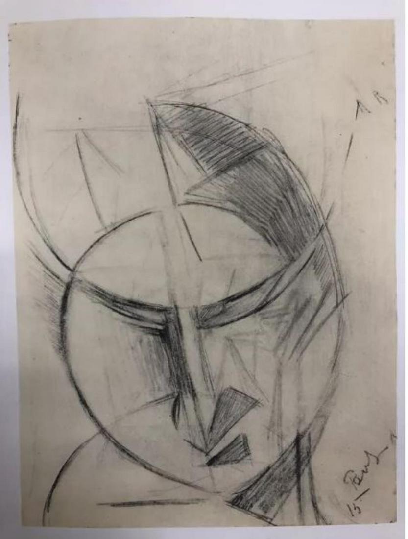Antoine Pevsner - Dessin: Artist: Antoine Pevsner Title: Dessin Year: 1959 Dimensions: 9.5in. by 12.5in. Weight: 0 Edition: From the rare limited edition Suite: XXe Siecle