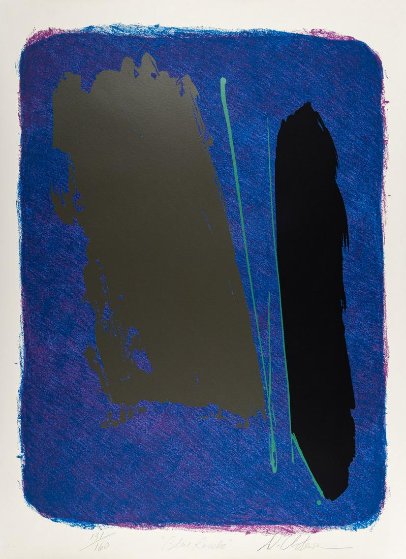 Dan Christensen - Blue Rancho: Artist: Dan Christensen Title: Blue Rancho Year: 1980 Dimensions: 38in. by 27in. Edition: Numbered from the Rare Limited Edition of 160 Medium: Original Screenp