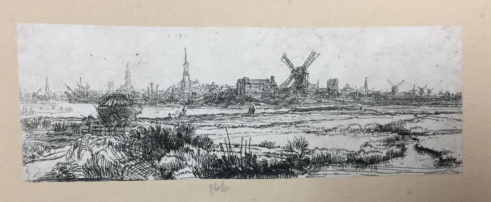Rembrandt van Rijn - A View of Amsterdam (1 of 1)