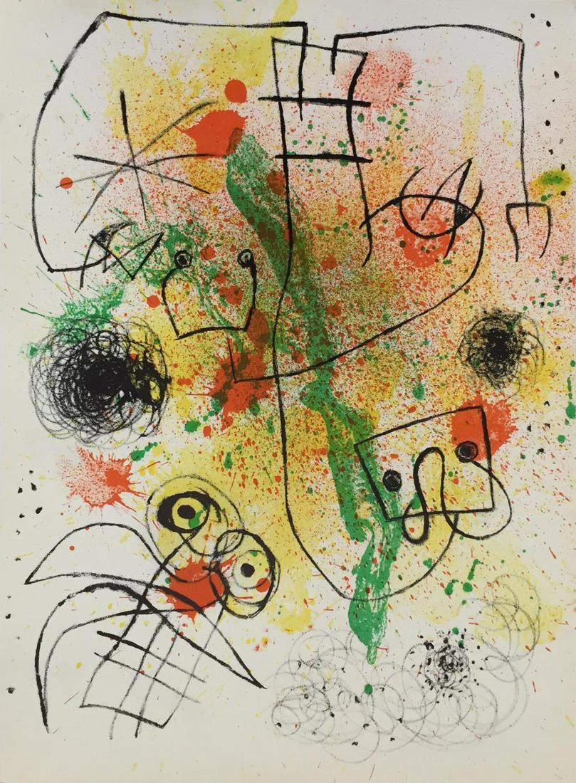 Joan Miro - Composition from Derriere Le Miroir (1 of 1)
