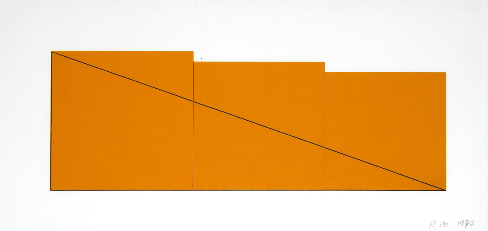 Robert Mangold - Untitled from "A Book of Silk Screen (1 of 2)