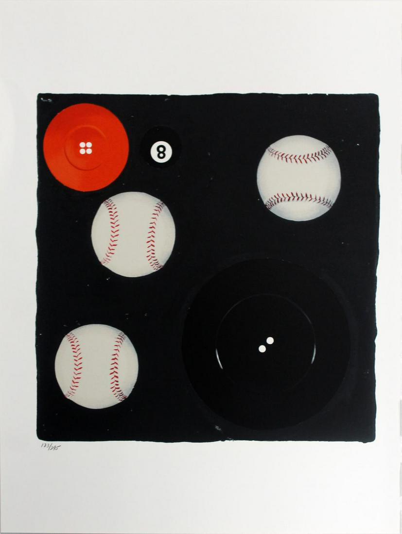 Donald Sultan - Untitled from "Visual Poetics": Artist: Donald Sultan Title: Untitled from "Visual Poetics" Year: 1998 Dimensions: 22in. by 17in. Edition: From the limited edition of 395 Publisher: Marco Fine Arts