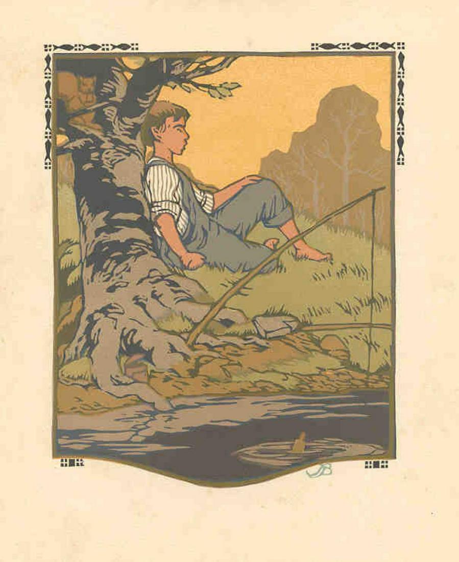 Gustave Baumann - July: Artist: Gustave Baumann Title: July Year: 1912 Dimensions: 8 Comes with Letter of Authenticity, Guaranteed in Perpetuity