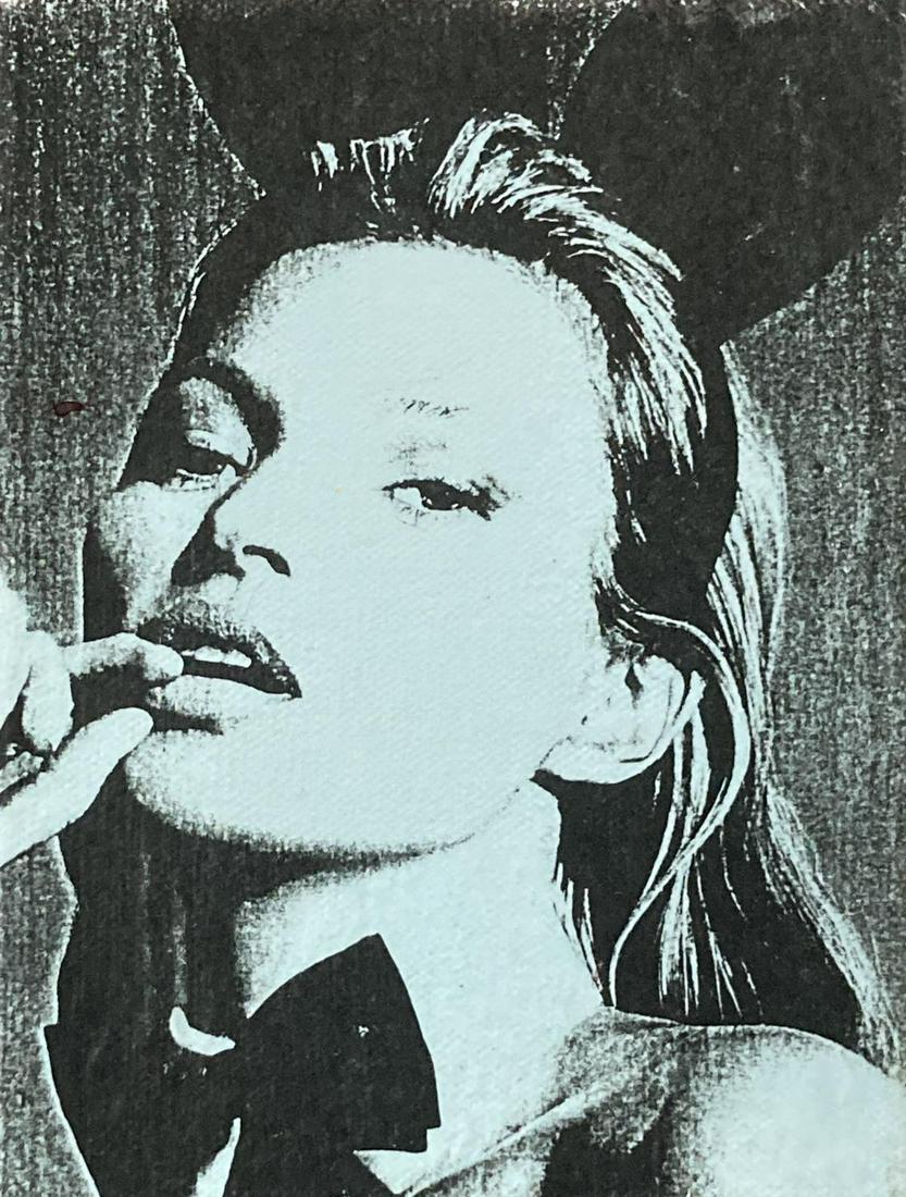 Tom Dash - Kate Moss: Artist: Tom Dash Title: Kate Moss Year: 2017 Dimensions: 8in. by 5in. Edition: From the rare limited edition of 10 Medium: Mixed media on canvas Cond