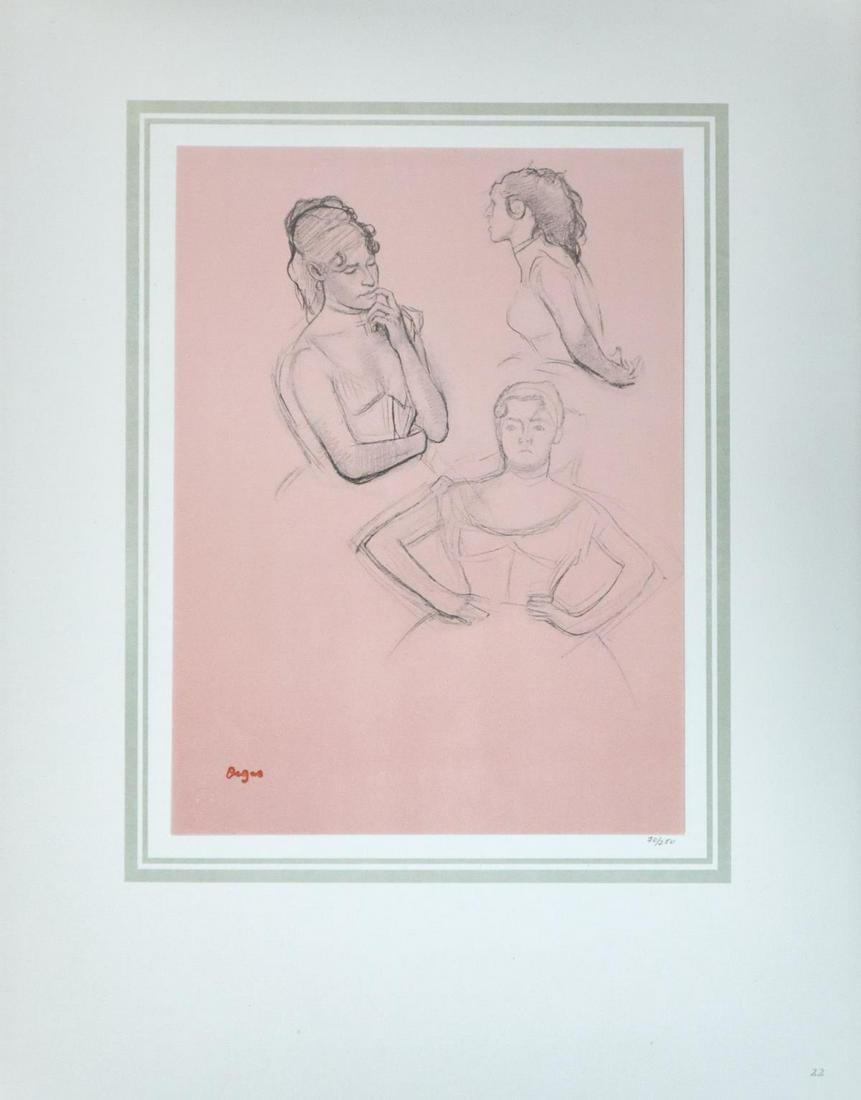 Edgar Degas (After) - Trois busies de danseuses: Artist: Edgar Degas (After) Title: Trois busies de danseuses Year: 1874 Dimensions: 16in. by 20in. Edition: 70 From the rare limited edition of 250 Publisher: D