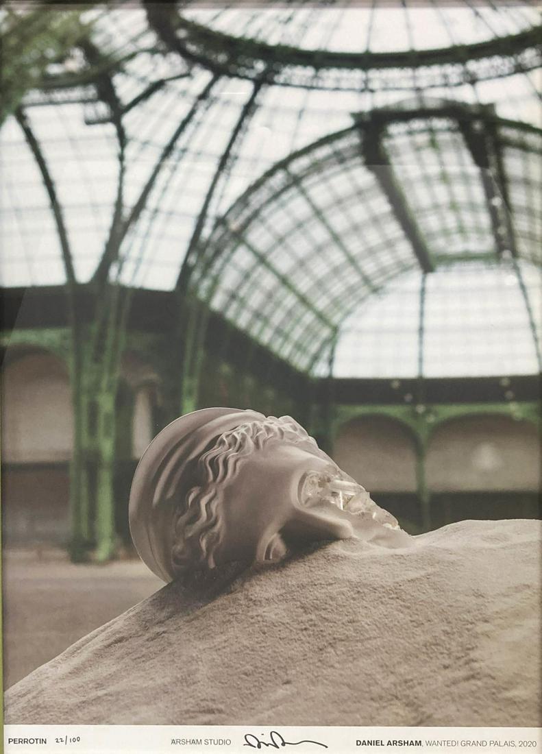 Daniel Arsham - Wanted! Grand Palais: Artist: Daniel Arsham Title: Wanted! Grand Palais Year: 2020 Dimensions: 27in. by 19in. Edition: 22 From the rare limited edition of 100 Condition: Excellent
