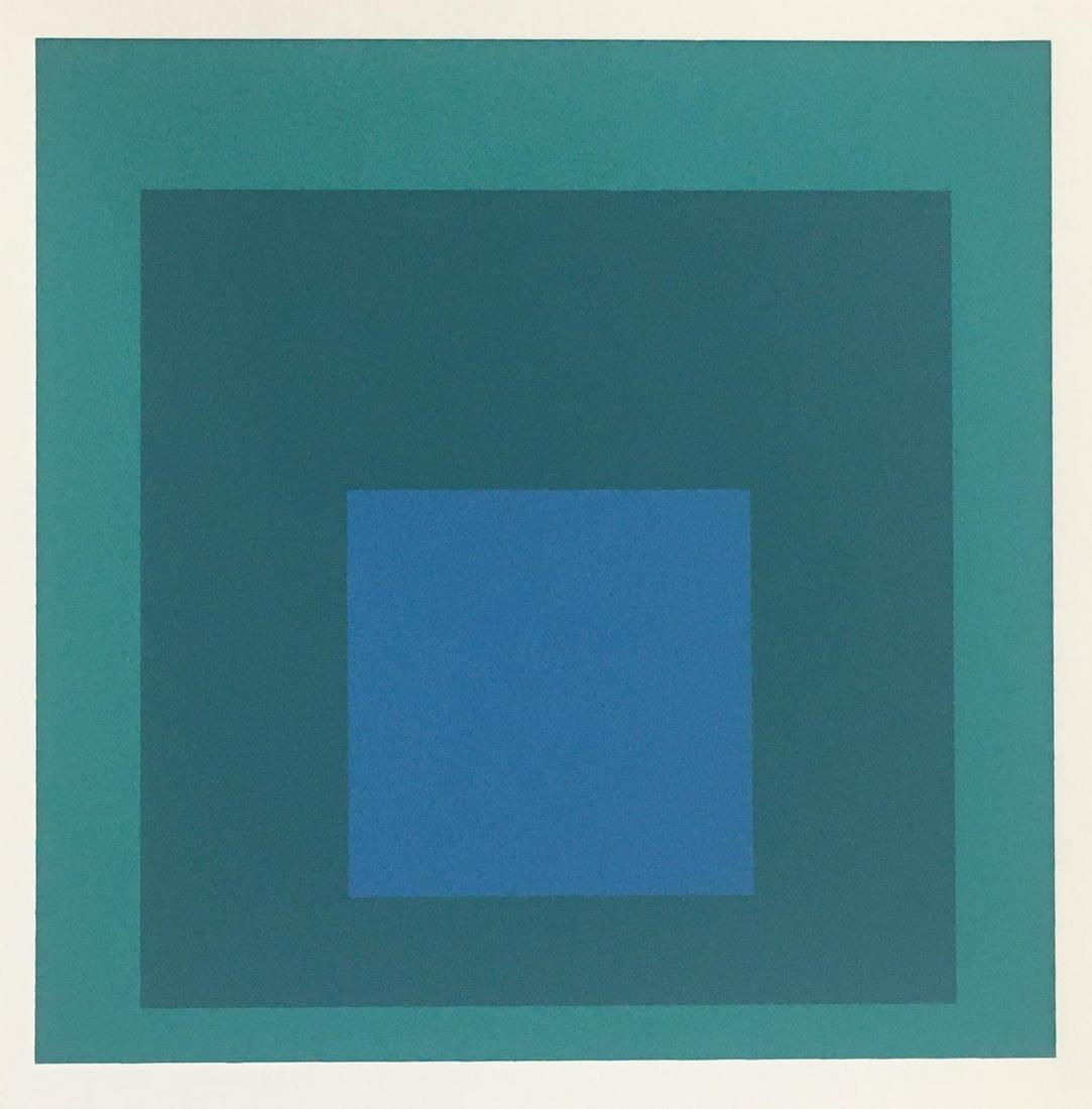 Josef Albers (After) - Blue Reminding (1962) (1 of 1)