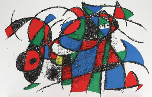 Joan Miro - Original Lithograph VI: Artist: Joan Miro Title: Original Lithograph VI Year: 1975 Dimensions: 9.75in. by 12.5in. Edition: From the rare limited edition Suite: Miro Lithographs II Medium: