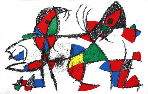 Joan Miro - Original Lithograph X: Artist: Joan Miro Title: Original Lithograph X Year: 1975 Dimensions: 9.75in. by 12.5in. Edition: From the rare limited edition Suite: Miro Lithographs II Medium:<