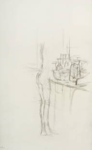 Alberto Giacometti - Nudo: Artist: Alberto Giacometti Title: Nudo Year: 1963 Dimensions: 19.5in. by 12.75in. Edition: From the rare limited edition of 1245 Publisher: Giulio Einaudi Turin