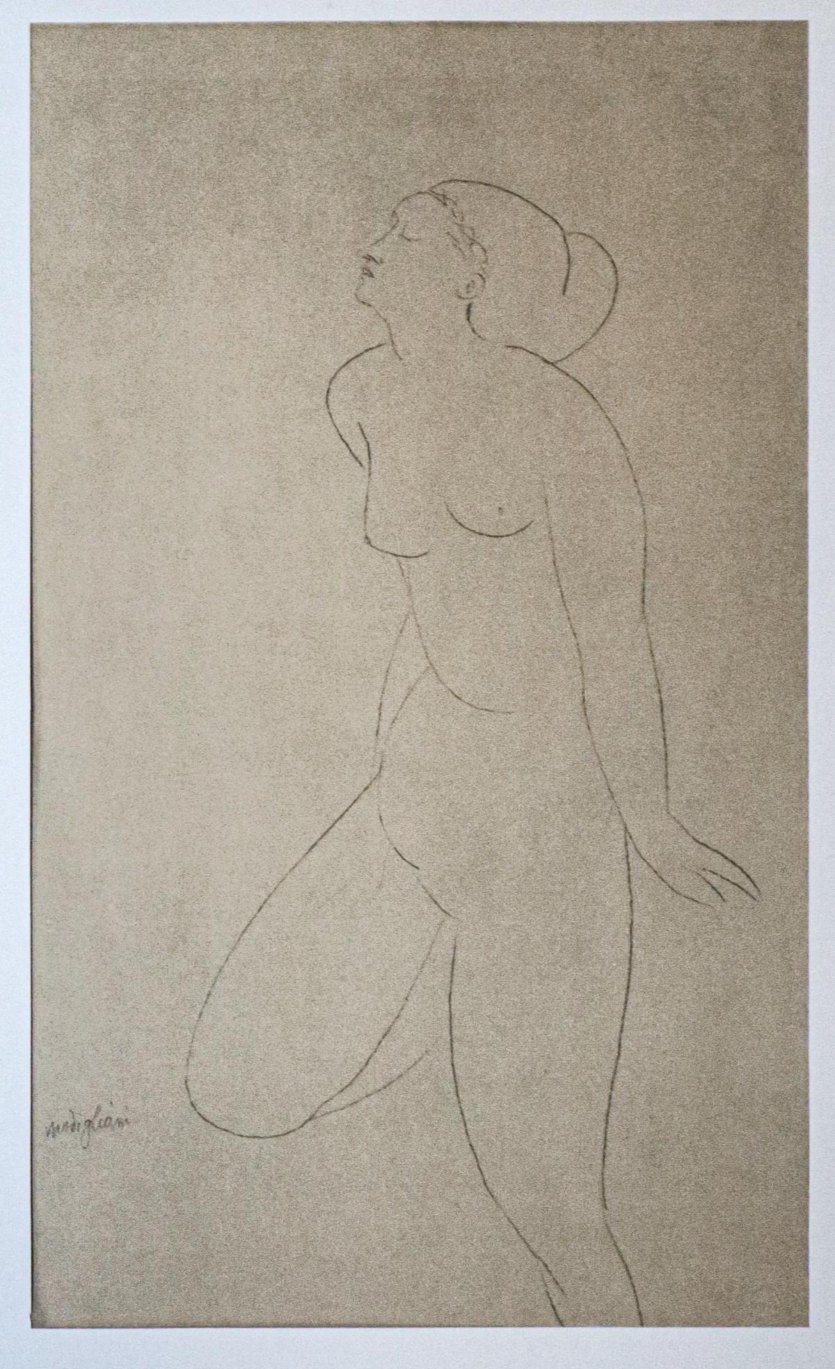 Amedeo Modigliani - Untitled portrait of a Naked Woman (1 of 1)