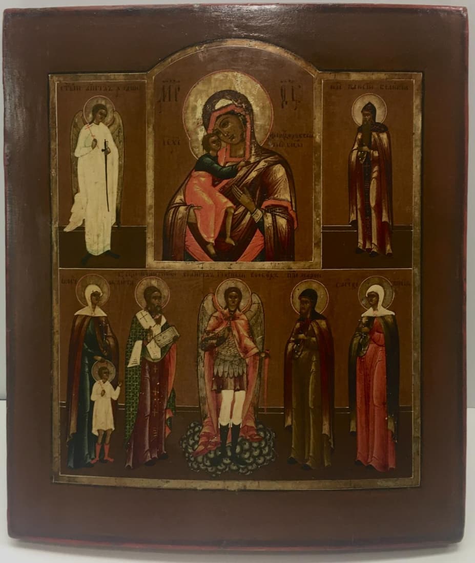 Unknown Artist - Russian Icon of 3 Parts (1 of 1)
