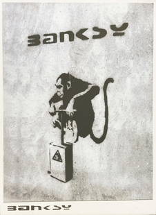 Banksy - Banksy Poster: Artist: BanksyTitle: Banksy PosterDimensions: 16.5in. by 23in.Edition: From the rare limited edition Medium: Offset lithograph posterCondition: ExcellentComes with Letter of Authenticity from the