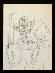 Alberto Giacometti - Annette: Artist: Alberto Giacometti Title: Annette Year: 1964 Dimensions: 7.5in. by 10in. Edition: From the rare limited edition Publisher: Fernand Mourlot and Jean Adhe