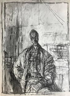 Alberto Giacometti - Seated Man: Artist: Alberto Giacometti Title: Seated Man Year: 1954 Dimensions: 11in. by 15in. Edition: From the rare limited edition Publisher: Paris. Maeght Su