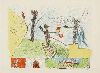 Roberto Matta - Pan Ton Io: Artist: Roberto Matta Title: Pan Ton Io Year: 1968 Dimensions: 22 1/8in. by 29 7/8in. Edition: Numbered from the Rare Limited Edition Publisher: Prent 190 Amste