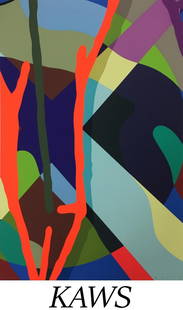 KAWS - Tension 6: Artist: KAWS Title: Tension 6 Year: 2019 Dimensions: 35in. by 23in. Edition: From the Rare Limited Edition of 100 Suite: Tension Medium: Screenpr