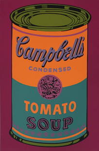 Andy Warhol - Campbell's Tomato Soup: Artist: Andy Warhol Title: Campbell's Tomato Soup Year: 1968 Dimensions: 15in. by 15 1/4in. Edition: From the Rare Limited Edition Publisher: Multiples Inc.