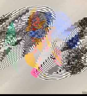 Frank Stella - Egyplosis: Artist: Frank Stella Title: Egyplosis Year: 1996 Dimensions: 11.75in. by 8.75in. Edition: From the rare limited edition Publisher: Tyler Graphics Ltd. <