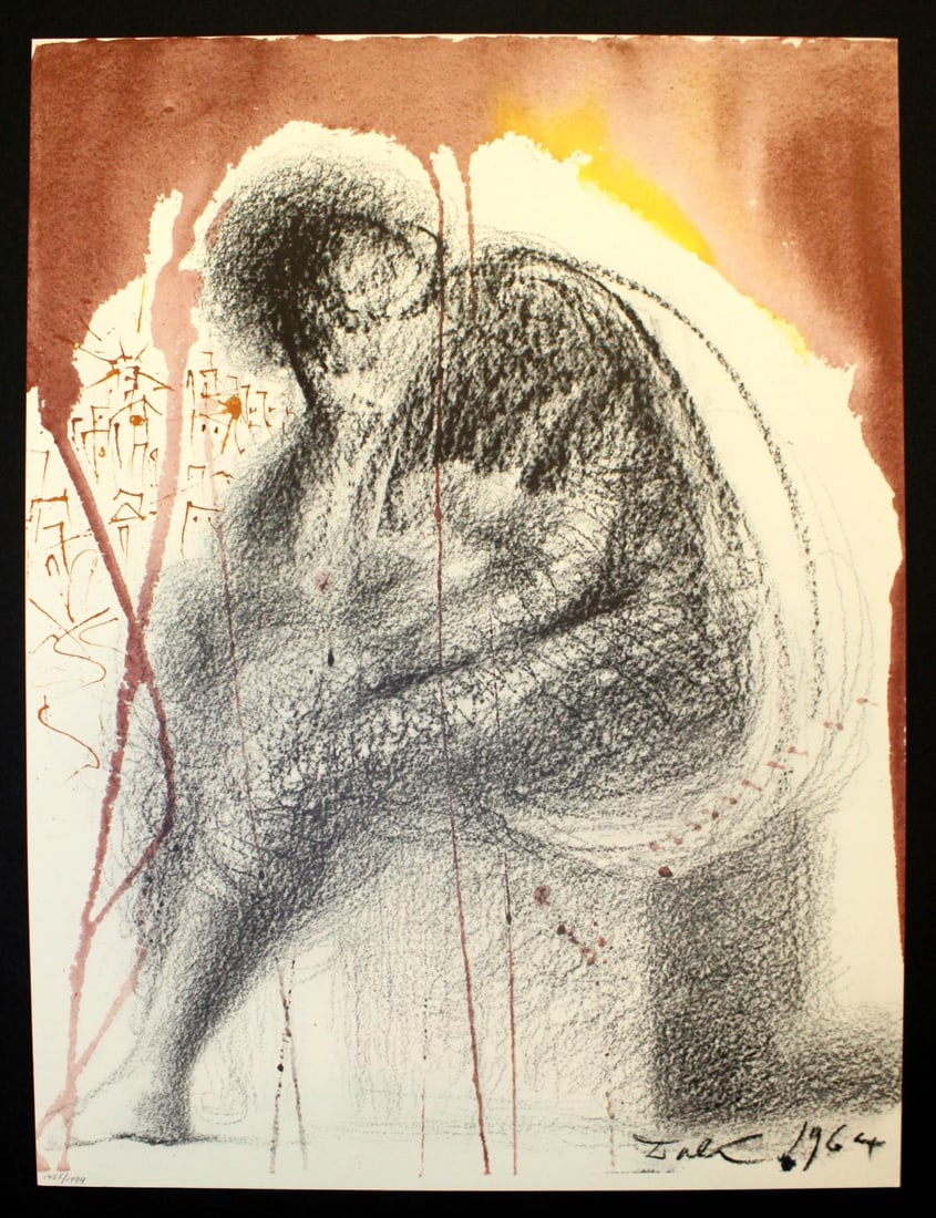 Salvador Dali - II.10: Artist: Salvador Dali Title: II.10 Year: 1969 Dimensions: 13.75in. by 19in. Edition: From the rare limited edition of 1499 Publisher: Rizzoli Editions Milan