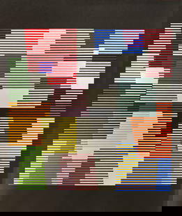Yaacov Agam - XXe Siecle: Artist: Yaacov Agam Title: XXe Siecle Year: 1980 Dimensions: 9in. x 12in. Edition: From the rare limited edition Publisher: XXe Siecle Suite: XXe