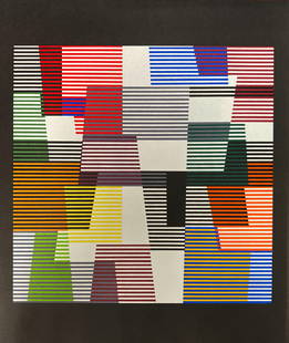 Yaacov Agam - XXe Siecle: Artist: Yaacov Agam Title: XXe Siecle Year: 1980 Dimensions: 9in. x 12in. Edition: From the rare limited edition Publisher: XXe Siecle Suite: XXe