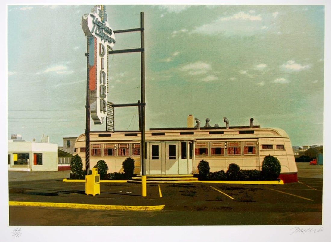 John Baeder - Yankee Clipper: Artist: John Baeder Title: Yankee Clipper Year: 1980 Dimensions: 22in. by 30in. Edition: From the rare limited edition Medium: Original serigraph on Somerset pa