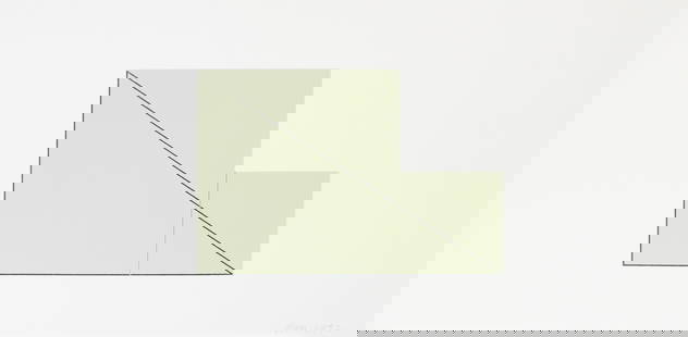 Robert Mangold - Untitled from "A Book of Silk Screen: Artist: Robert Mangold Title: Untitled from "A Book of Silk Screen Prints" Year: 1992 Dimensions: 24in. by 11.5in. Edition: From the limited edition of 300 Publishe