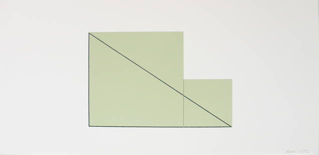 Robert Mangold - Untitled from "A Book of Silk Screen: Artist: Robert Mangold Title: Untitled from "A Book of Silk Screen Prints" Year: 1992 Dimensions: 24in. by 11.5in. Edition: From the limited edition of 300 Publishe