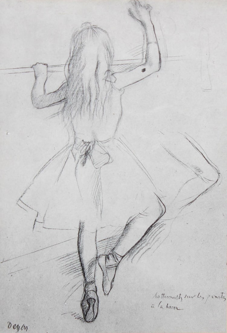 Edgar Degas (After) - Les pointes a la barre (1 of 1)