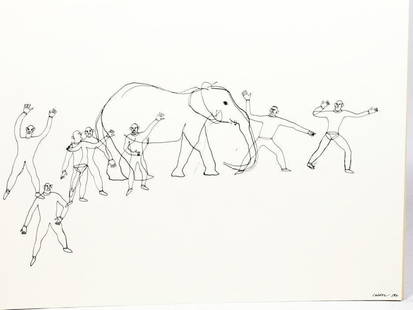 Alexander Calder (after) - Untiteld from "16 Circus Drawings": Artist: Alexander Calder (after) Title: Untiteld from "16 Circus Drawings" Year: 1964 Dimensions: 13in. by 17in. Edition: From the rare limited edition Publisher:<