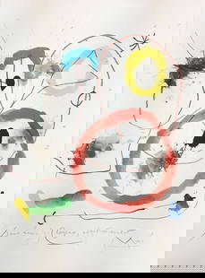 Joan Miro (After) - Pour M Clayeux: Artist: Joan Miro (After) Title: Pour M Clayeux Year: 1964 Dimensions: 15in. by 11in. Edition: From the rare limited edition Publisher: XXe Siecle Paris