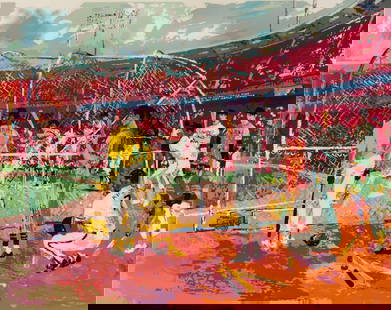 Leroy Neiman - Bay Area Baseball: Artist: Leroy Neiman Title: Bay Area Baseball Year: 1990 Dimensions: 38in. by 31in. Edition: From the Rare Limited Edition of 450 Medium: Serigraph on Paper