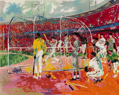 Leroy Neiman - Bay Area Baseball: Artist: Leroy NeimanTitle: Bay Area BaseballYear: 1990Dimensions: 38in. by 31in.Edition: From the Rare Limited Edition of 450Medium: Serigraph on PaperCondition: ExcellentSignature Details: Hand