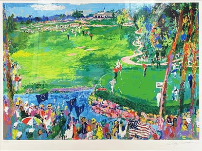 Leroy Neiman - Ryder Cup Valhalla: Artist: Leroy Neiman Title: Ryder Cup Valhalla Year: 2007 Dimensions: 32 1/4in. by 44in. Edition: Numbered from the Rare Limited Edition Medium: Original Serigr