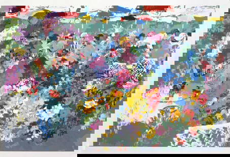 LeRoy Neiman - Bistro Garden: Artist: LeRoy Neiman Title: Bistro Garden Dimensions: 30in. by 42in. Edition: Numbered from the rare limited edition of 375 Medium: Original Color serigraph on paper.
