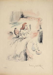 Louis Icart - Untitled from "Destine de Femme": Artist: Louis Icart Title: Untitled from "Destine de Femme" Year: 1945 Dimensions: 9.75in. by 12.75in. Edition: From the rare limited edition of 295 Publisher: Editions Egi