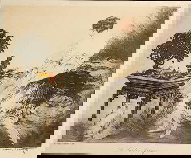 Louis Icart - Japanese Garden (le jardin japonais): Artist: Louis Icart Title: Japanese Garden (le jardin japonais) Year: 1932 Dimensions: 10in. by 12in. Condition: Excellent Signature Details: Signed in t