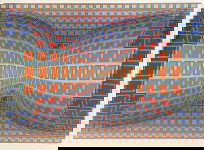 Victor Vasarely - Papillon: Artist: Victor Vasarely Title: Papillon Year: 1981 Dimensions: 31 1/2in. by 26in. Edition: Numbered from the Rare Limited Edition of 250 Medium: Original Serigr