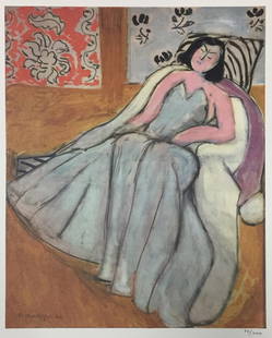 Henri Matisse - Young Woman in the Pelisse: Artist: Henri Matisse Title: Young Woman in the Pelisse Year: 1958 Dimensions: 15 3/4in. by 11 3/4in. Edition: From the Rare Limited Edition of 200 Publisher: N