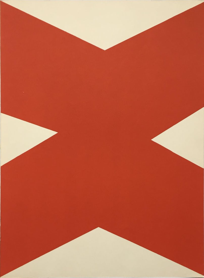 Ellsworth Kelly - Untitled I from Derriere le Miroir No. 110: Artist: Ellsworth Kelly Title: Untitled I from Derriere le Miroir No. 110 Year: 1958 Dimensions: 11in. by 15in. Edition: From the Rare Limited Edition Publisher: