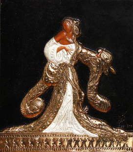Erte - Rigoletto: Artist: Erte Title: Rigoletto Year: 1988 Dimensions: 15.25in. by 12in. Edition: From the limited edition of 375 Medium: Original cast bronze bas relief sculptu