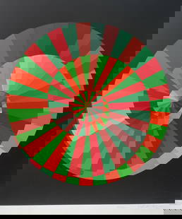 Victor Vasarely - Kraft und Natur I: Artist: Victor Vasarely Title: Kraft und Natur I Year: 1972 Dimensions: 33.5in. by 29in. Edition: From the rare limited edition of 250 Medium: Original screen-p
