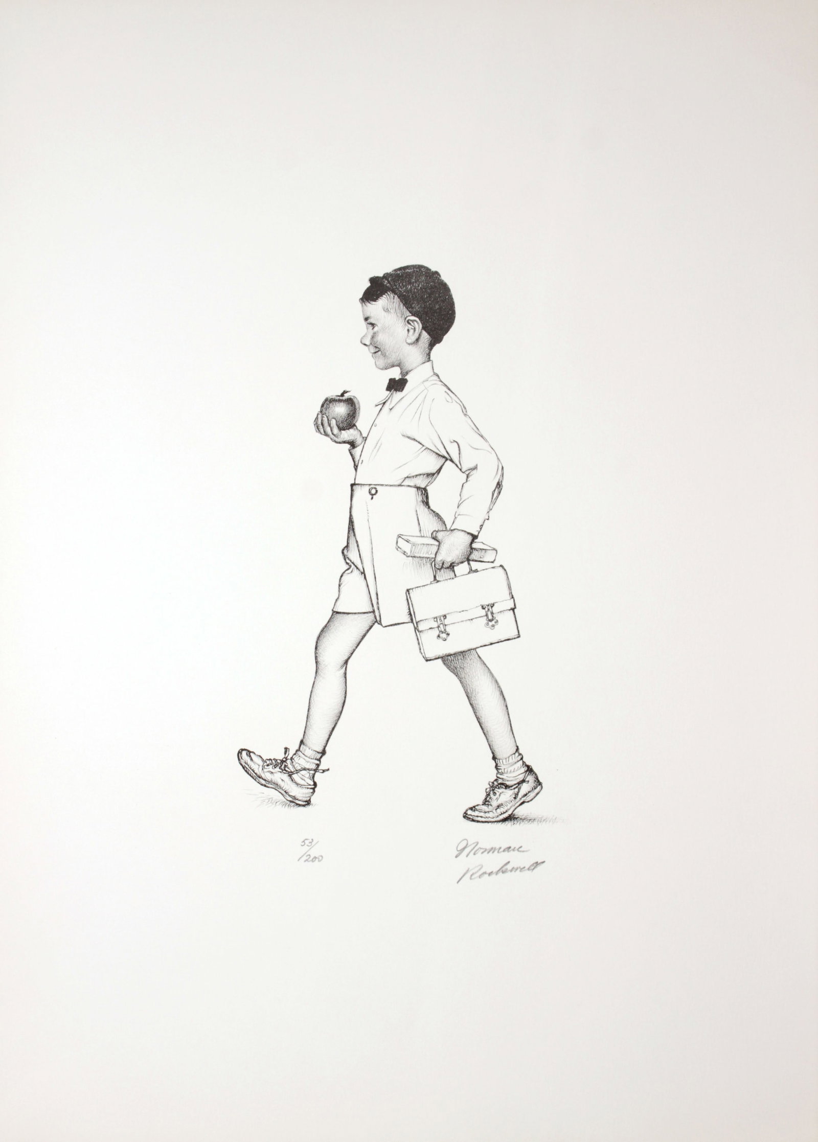 Norman Rockwell - Teacher's Pet: Artist: Norman Rockwell Title: Teacher's Pet Year: 1973 Dimensions: 26in. by 20in. Edition: 68 from the limited edition of 200 Suite: American Family
