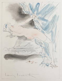 Louis Icart - Felecias Pleasure Original Watercolor: Artist: Louis Icart Title: Felecias Pleasure Original Watercolor Year: 1947 Dimensions: 11in. by 8.5in. Edition: Unique One of a Kind Artwork Suite: Felecia ou